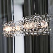 Glass Bubble Cluster Chandelier