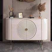 Modern Luxury Double Door Sideboard Cabinet Design Art Simple Painted Bedroom Decorative Locker Made of Wood for Home Use