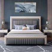 Custom Leather Bed Frame – Made to Order image