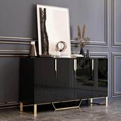 Light Luxury Storage Sideboard with Modern Minimalist Nordic Design, Multifunctional Decorative Side Cabinet for Home and Restaurant Use image