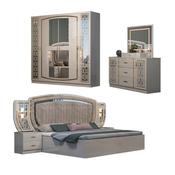 Upholstered Bedroom Set – Custom Made Bed, Dresser &amp; Nightstands