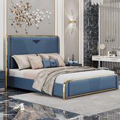 Custom Leather Bed Frame – Made to Order image