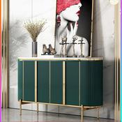 Gold Stainless Steel Leg Living Room Cabinet Luxury Design Marble Top Sideboard Console Table Furniture