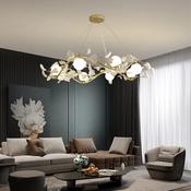 Nordic Ginkgo Leaf Chandelier – Sculptural Designer Pendant Light