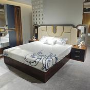 Modern Luxury Leather Bedroom Set – Custom Made Bed, Dresser &amp; Nightstands