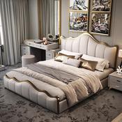Custom Leather Bed Frame – Made to Order image