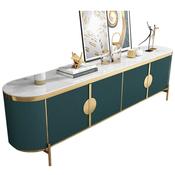 Tea And Combination Decoration Iron TV Unit – Custom Made Living Room Media Console