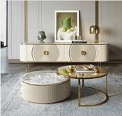 Nova White Sintered Stone TV Unit – Custom Made Living Room Media Console