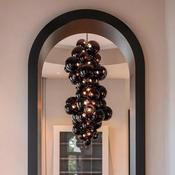 Purple Grape Glass Pendant Light – Artistic Cluster LED Chandelier