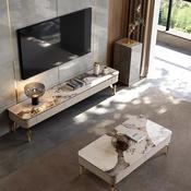 New Nordic Stone Top For TV Unit – Custom Made Living Room Media Console