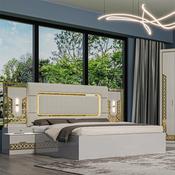 Modern Luxury Turkish Wooden Bedroom Set – Custom Made Bed, Wardrobe &amp; Dresser