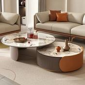 Custom Made Farmhouse Style Melamine Coffee Table Durable for Home Office Apartment Hall and Home image