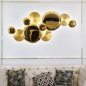Villa Wall Light Modern Nordic Wall Sconce Gold Lotus Leaf Bedside Lamp Indoor for Wall Decoration Lighting image