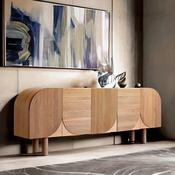 Italian Wabi Sabi Solid Scandinavian Sideboard Cabinet – Custom Made Living Room Storage
