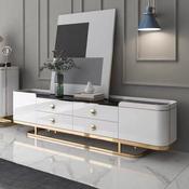 Multifunctional Featuring A Retractable Marble TV Unit