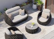 Teslin Rope Woven Outdoor Sofa Set – Outdoor Patio Sofa Set – Custom Made
