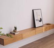 Minimalist Solid Floating Wall Mounted TV Unit – Custom Made Living Room Media Console