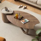Custom Made Italian Designer Solid Wood Coffee Table