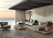 Luxury Teak &amp; Rattan Outdoor Sofa Set – Modular Outdoor Lounge Sets – Custom Made