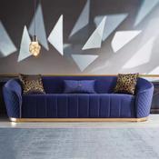Blue Velvet Luxury Sofa – Custom Made Salon Sofa