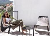 Nordic Braided Teak Lounge Chair – Outdoor Rope Lounge Chair – Custom Made
