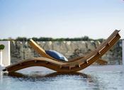 Modern Teak Sun Lounger – Outdoor Poolside Lounger – Custom Made