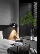 Chrome Minimalist LED Bedside Pendant Light