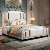 Custom Leather Bed Frame – Made to Order image