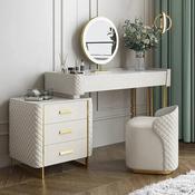 Modern Luxury LED Mirror Dressing Table – Custom Made Bedroom Vanity Set