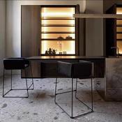 Luxury Imitation Marble Pendant Light – Modern Long LED Chandelier for Dining &amp; Exhibition