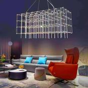 Infinity Matrix LED Hanging Light – Wireframe Grid Design