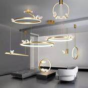 Luxury Nordic Butterfly LED Chandelier – Gold Pendant Light for Dining Room, Parlor &amp; Girls’ Room Decor