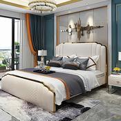 Custom Leather Bed Frame – Made to Order image