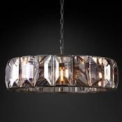Luxury Faceted Crystal Ring Chandelier – Modern Statement Light