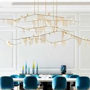Luxury Gold Tassel LED Chandelier