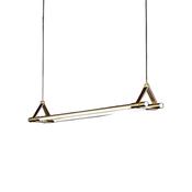 Copper Linear LED Pendant Light for Dining &amp; Bar