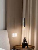 All-Copper Bedside Pendant Light – Luxury Single-Head LED Chandelier for Bedroom &amp; Ambient Lighting