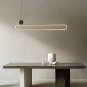 Modern Nordic Double Ring LED Pendant Light for Dining Room