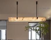 Modern Marble Linear LED Pendant Light