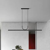 Minimalist U-Suspension LED Pendant Light – Nordic Long Strip Chandelier for Dining Table, Office &amp; Tea Room image
