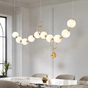 odern Gold Orb LED Chandelier for Dining Rooms