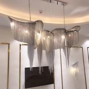 Luxury Fringe Chain Chandelier – Dramatic Drape Design