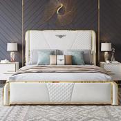 Custom Leather Bed Frame – Made to Order image