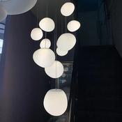 Pebble Staircase Chandelier – Nordic Minimalist LED Pendant