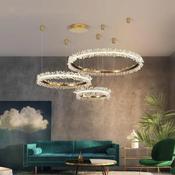 Luxury Crystal Ring Chandelier – Modern Halo Pendant