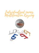 Personalised HANDY Aluminium Key Ring with Bottle Opener