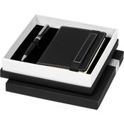 A6 leather notebook and ballpoint