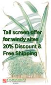 Offer 8: Tall Screen Offer for Windy Sites