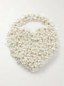 HEART PEARL AND CRYSTAL BAG image