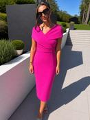 SIENNA PINK FITTING DRESS WITH TIE BACK image